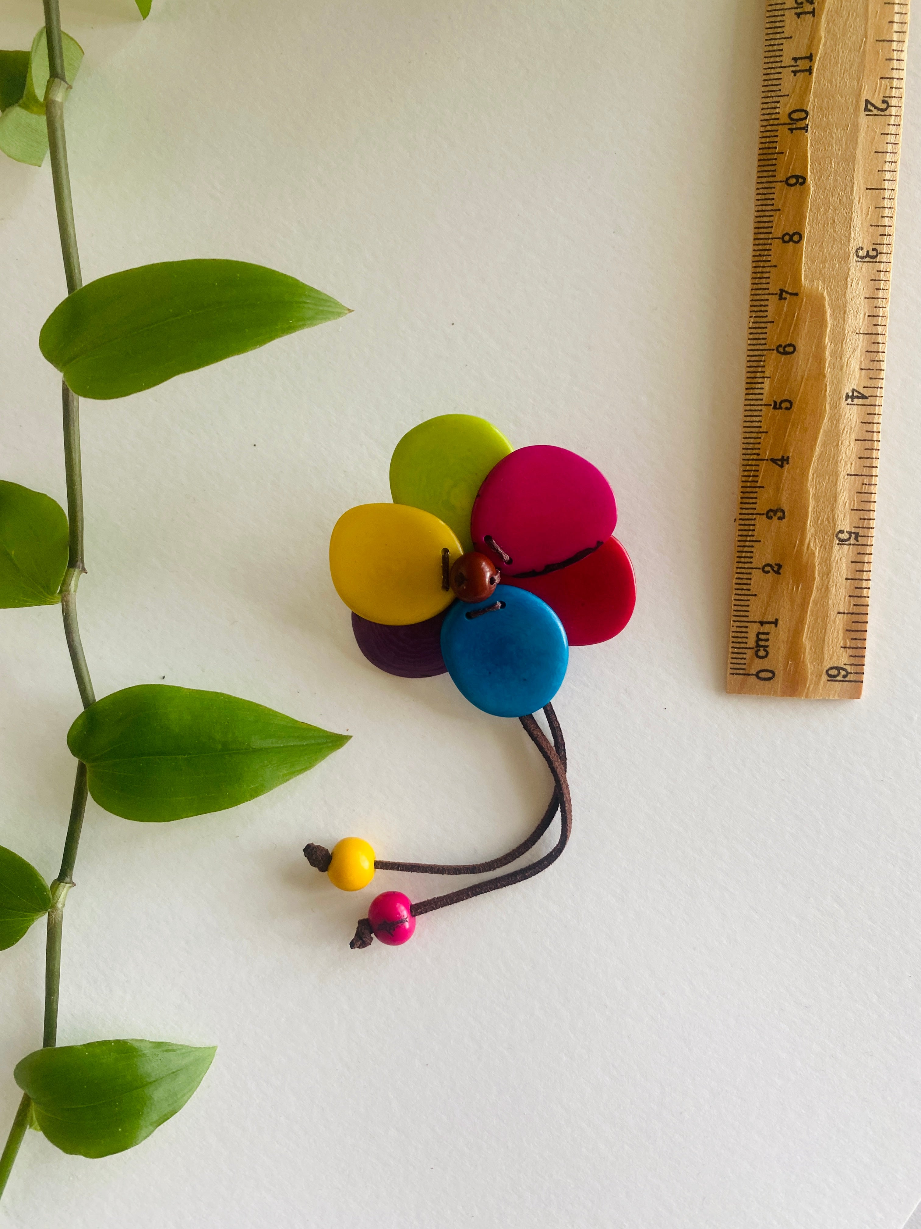Multicolour Flower Brooch